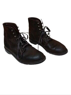 Allen Edmonds Chocolate Brown Leather Lace-Up Ankle Boots Size 11